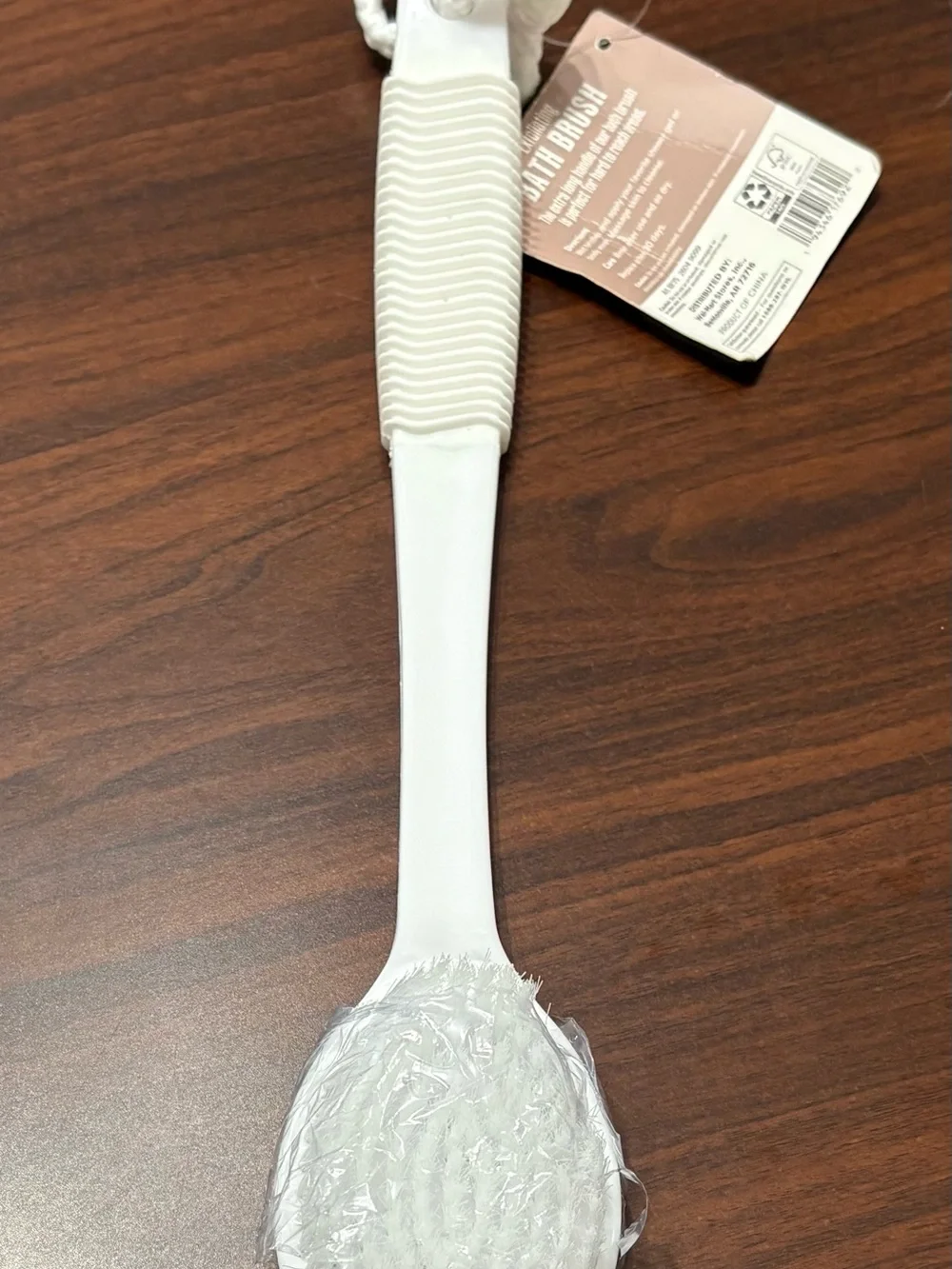 Home Collection Exfoliating Bath Brush - White